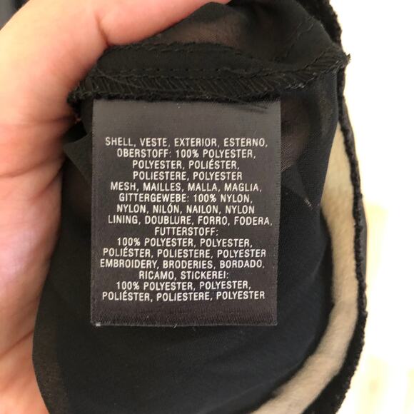 Anthropologie Meadow Rue EUC Women's Embroidered Tulip Hem Black Dress 8 - Picture 4 of 9